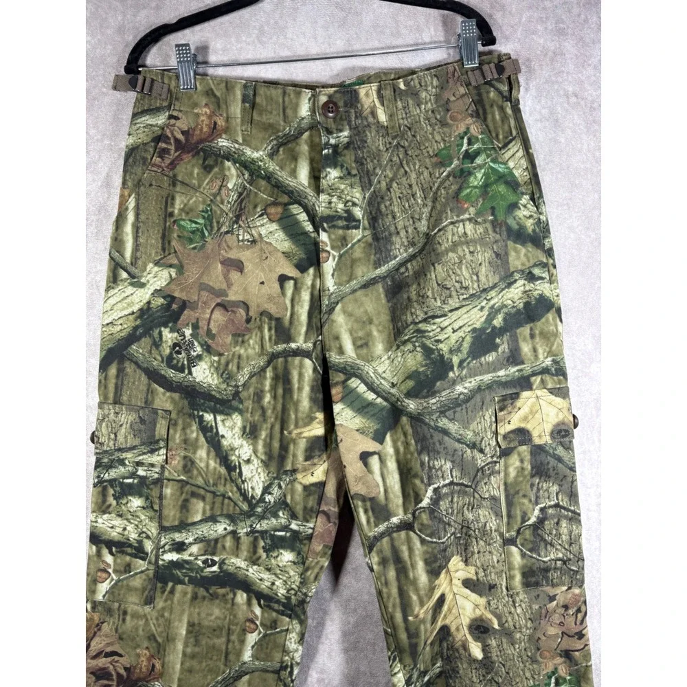 Cabelas Cargo Pants Mens Size 34 Green Mossy Oak‎ Break Up Camo Hunting Outdoor